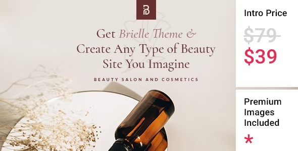 Brielle Beauty Salon and Cosmetics Theme