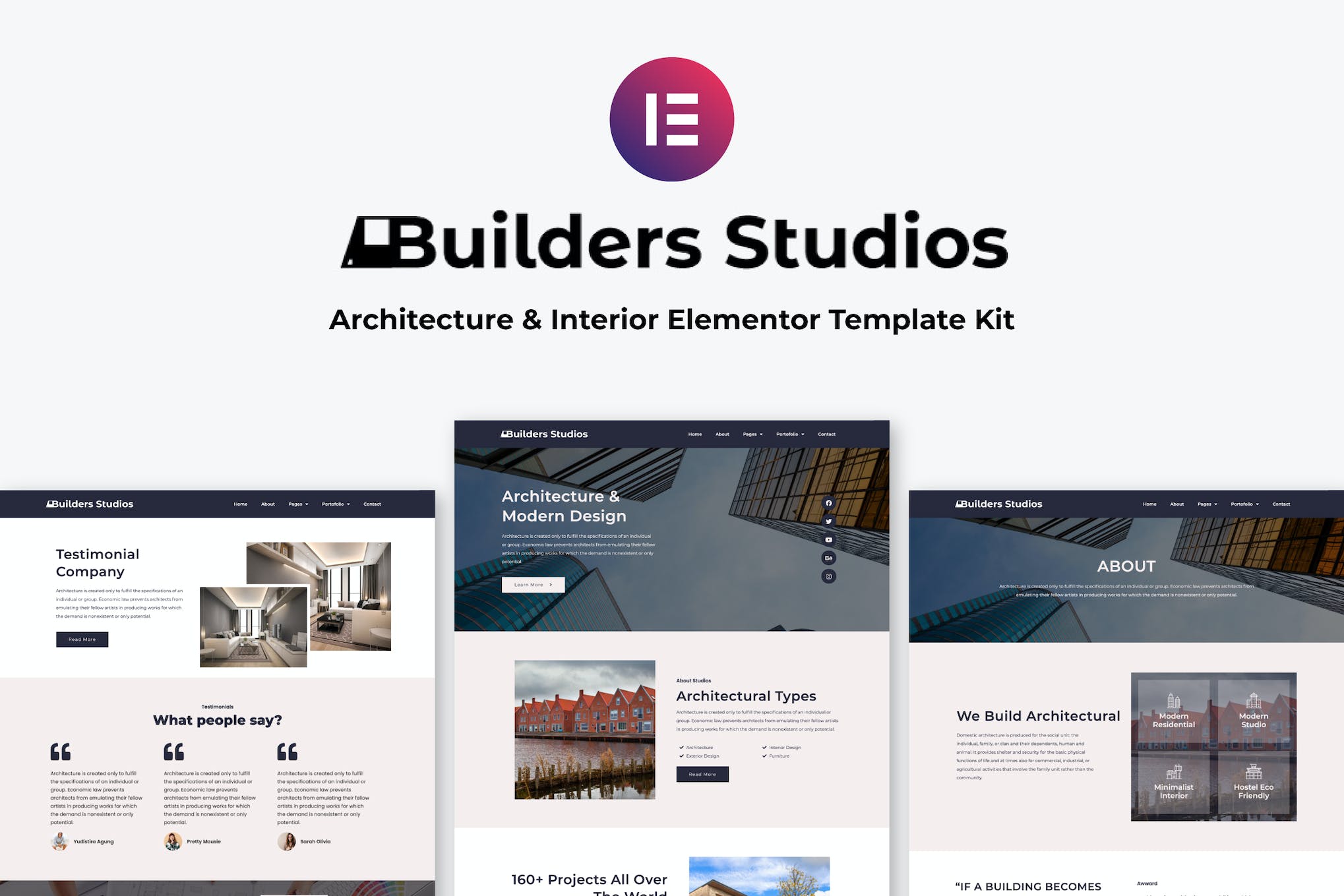 Builders Studios - Architecture & Interior Elementor Template Kit