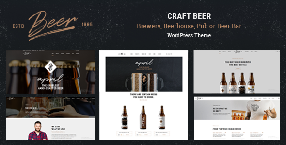 Craft Beer - Brewery - Pub WordPress Theme