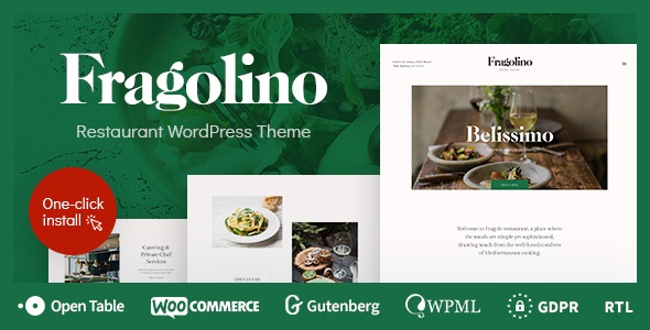 Fragolino an Exquisite Restaurant WordPress Theme