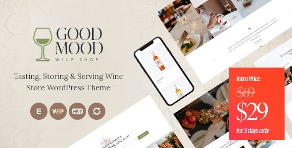 Good Mood Wine Shop WordPress Theme