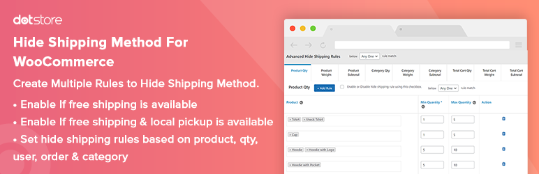 Hide Shipping Method For WooCommerce Pro [theDotstore]