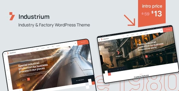 Industrium Industry - Factory WordPress Theme