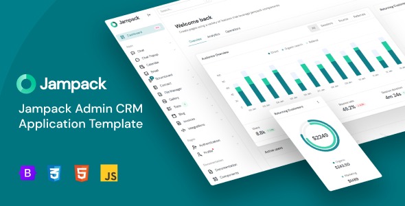 Jampack Admin CRM Application Template