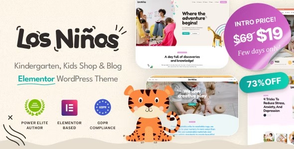 Los Ninos Children Education WordPress Theme