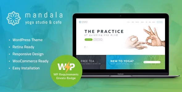 Mandala Yoga Studio and Wellness Center WordPress Theme