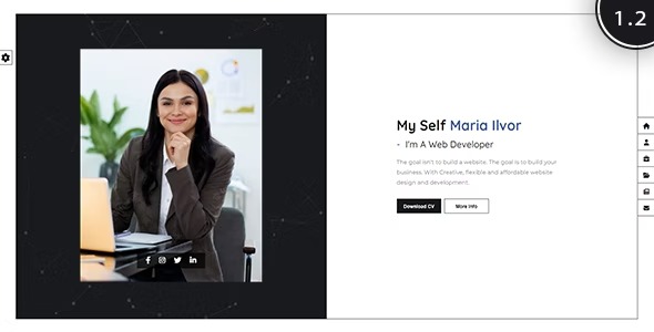 Masterly Personal Portfolio One Page HTML Template