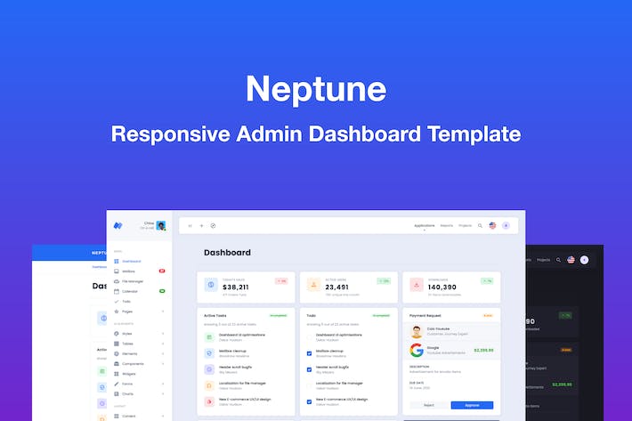 Neptune - Multi-Purpose Bootstrap Admin Dashboard Template