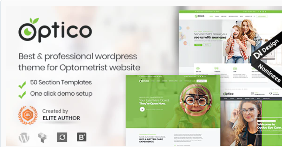 Optico Optometrist - Eyecare WordPress Theme