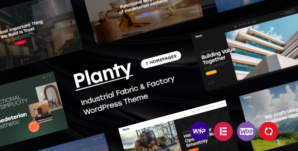Planty - Industrial Fabric - Factory WordPress Theme
