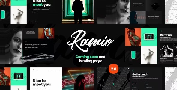 Ramio Clean Coming Soon and Landing Page Template