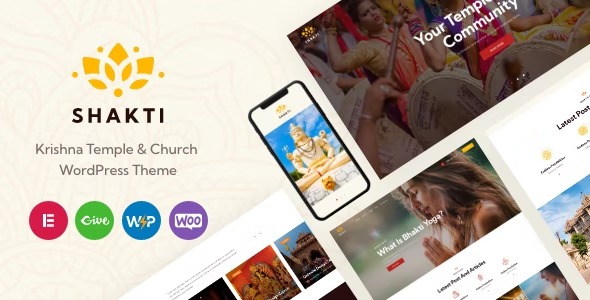 ShaktiKrishna Temple - Church WordPress Theme