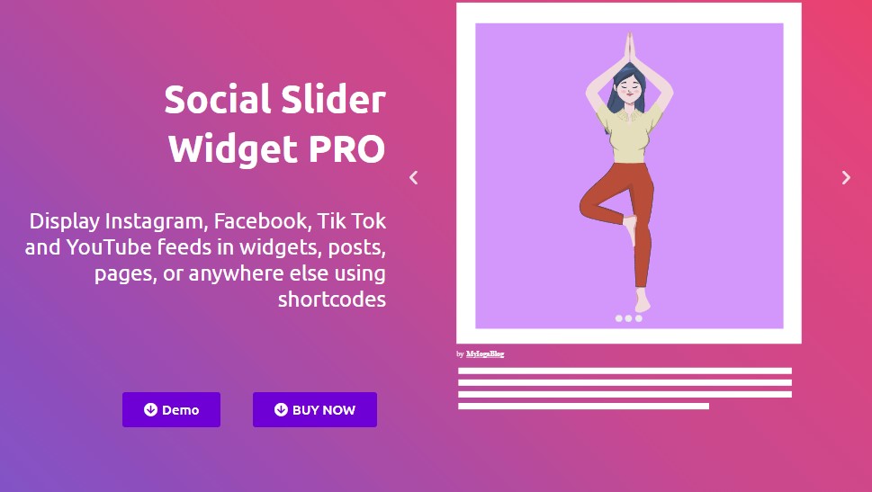 Social Slider Widget PRO (Social Slider Freed Pro)