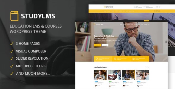 Studylms - Education LMS - Courses WordPress Theme