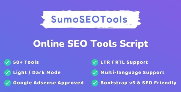 SumoSEOTools Online SEO Tools Script