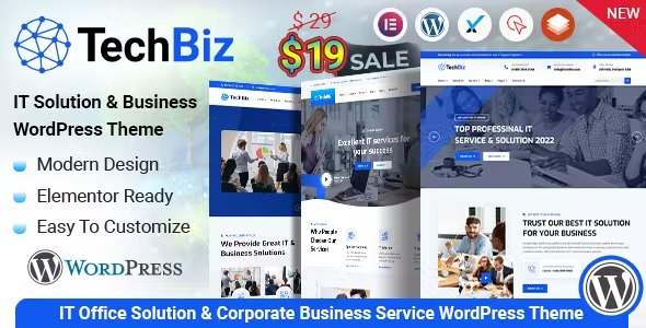 TechbizIT Solution Service WordPress Theme