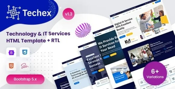 Techex - Technology - IT Services HTML Template