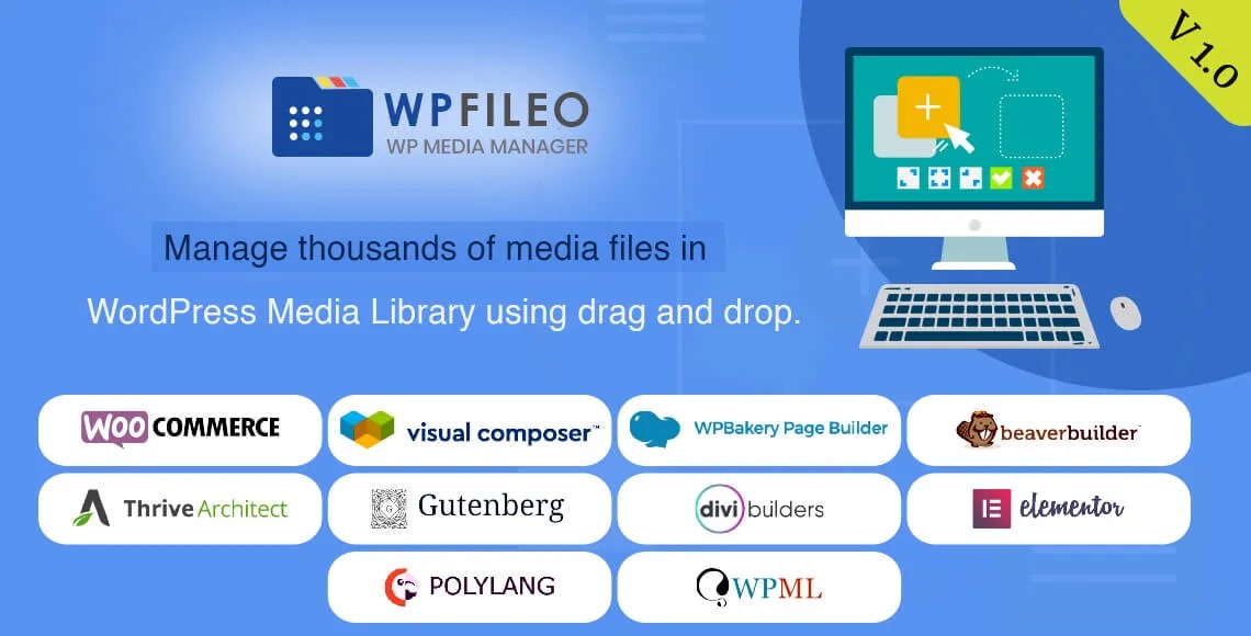 WPFileo Pro WordPress Media Library Plugin