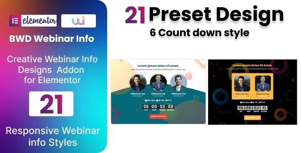 Webinar Info Plugin for Elementor