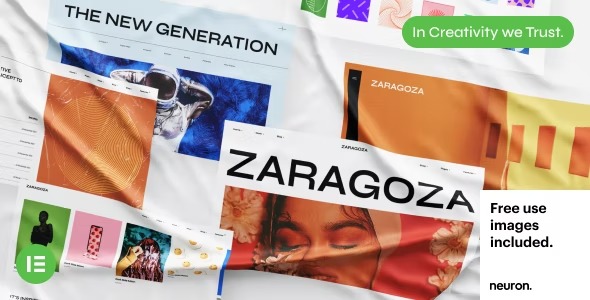 Zaragoza Creative Portfolio WordPress Theme