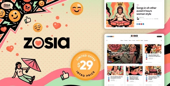 Zosia Personal WordPress Blog Theme