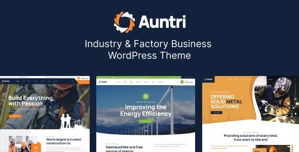 Auntri Industry - Factory WordPress Theme