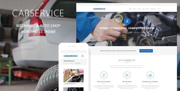 Car Service - Mechanic Auto Shop WordPress