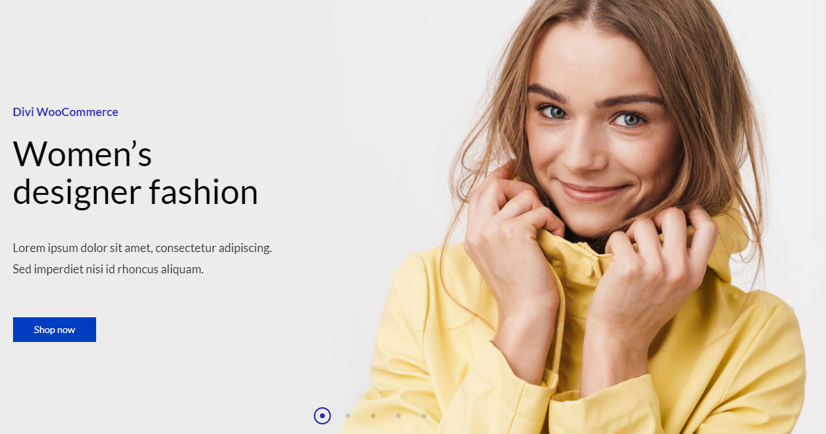 Divi WooCommerce Store