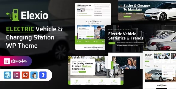 Elexio Electric Mobility WordPress Theme