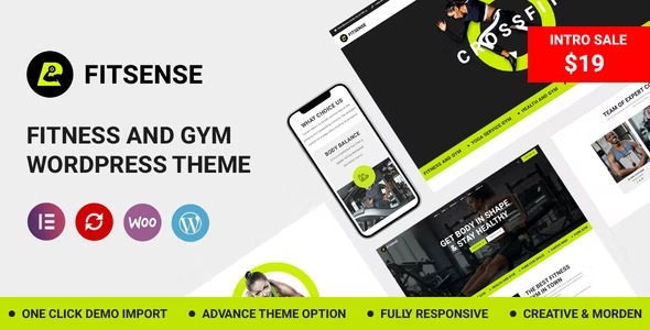 Fitsense Gym and Fitness WordPress Theme
