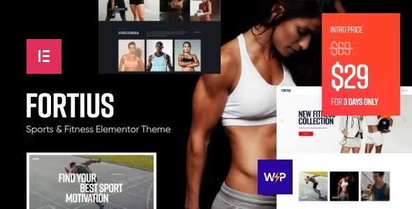 Fortius - Sports - Fitness Elementor WordPress Theme