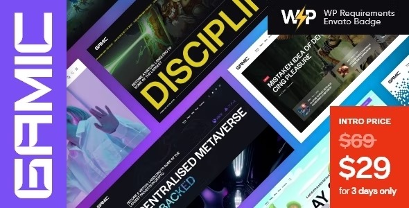 Gamic Metaverse Gaming - Crypto WordPress Theme