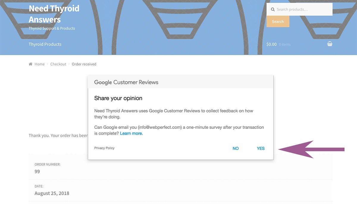 Google Merchant Center Customer Reviews Integration [WebPerfect]