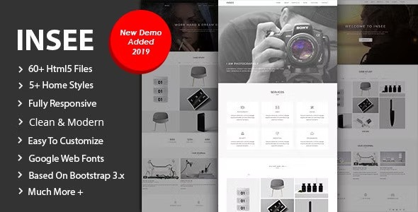 Insee - Minimal Portfolio Template