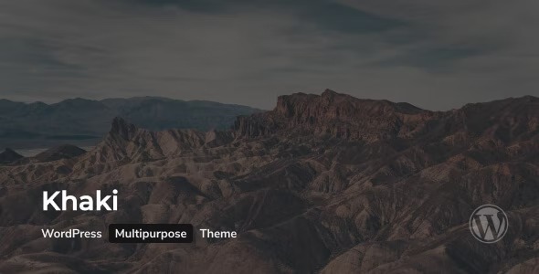 Khaki Responsive Multi-Purpose WordPress Theme