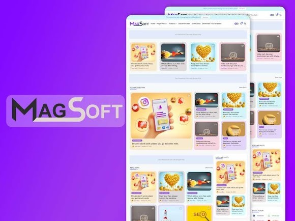 MagSoft - Magazine - Simple Blogger Template