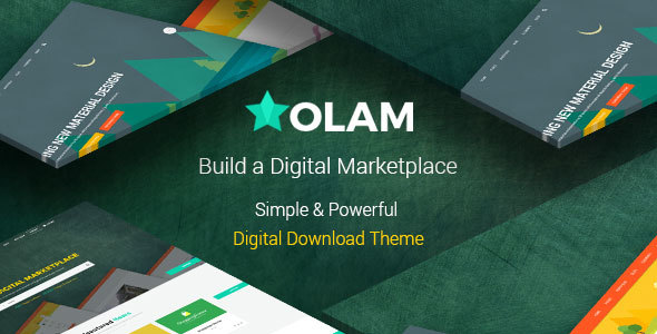 Olam- Easy Digitals Marketplace WordPress Theme