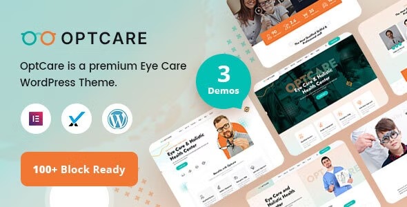 Optcare Eye Care WordPress Theme + RTL