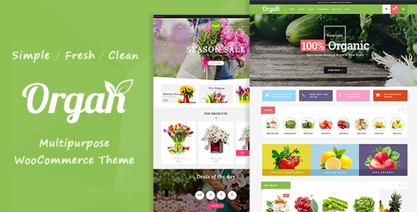 Organ Organic Store - Flower Shop WooCommerce Theme