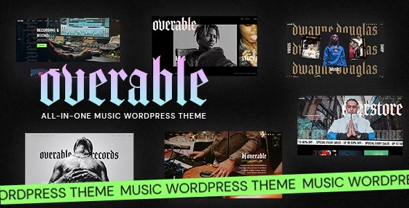 Overable - Professional Music WordPress Theme