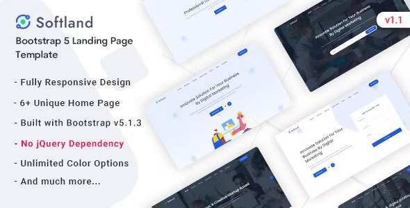 Softland - Saas - Software Landing Page Template
