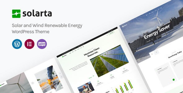 Solarta Solar and Renewable Energy WordPress Theme + RTL