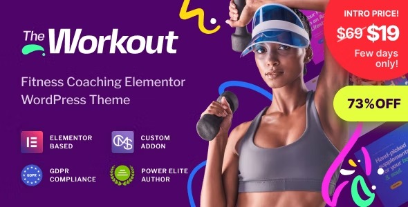 The Workout Trainer Fitness WordPress Theme