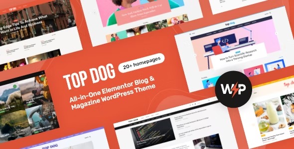 Top Dog All-in-One Elementor Blog - Magazine WordPress Theme