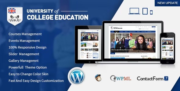 University Education Responsive WordPress Theme