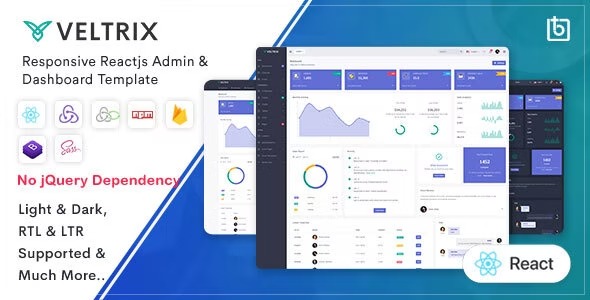 Veltrix - React Js Admin - Dashboard Template