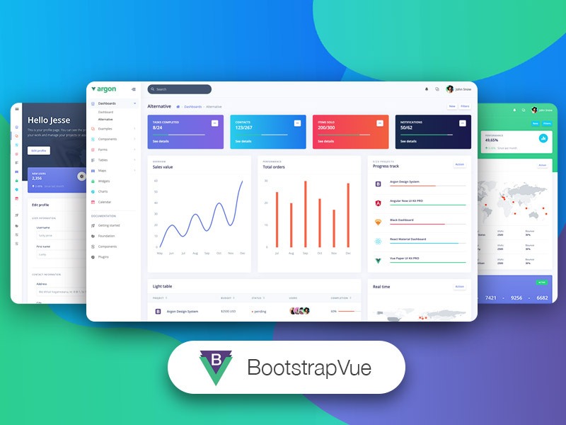 BootstrapVue Argon Dashboard PRO