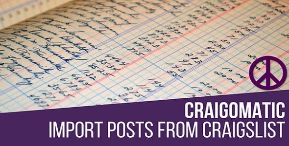 Craigomatic Craigslist Automatic Post Generator Plugin for WordPress