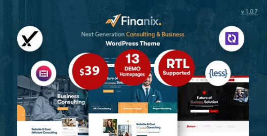 Finanix - Business WordPress Theme