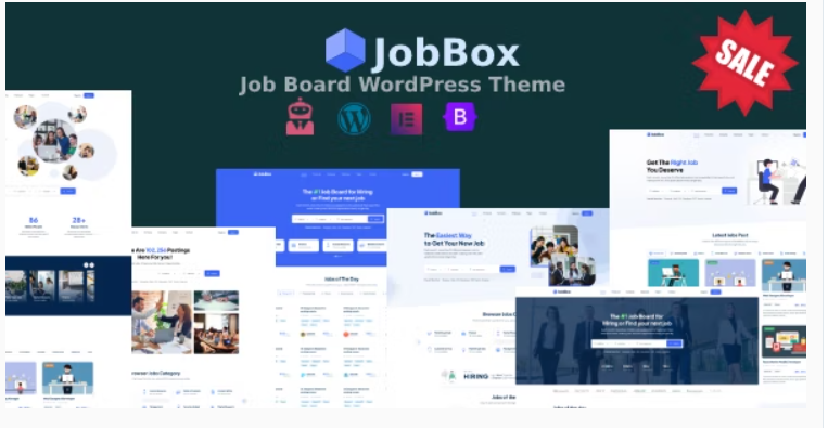 JobBoxJob Board Recruitment Agency WordPress Theme